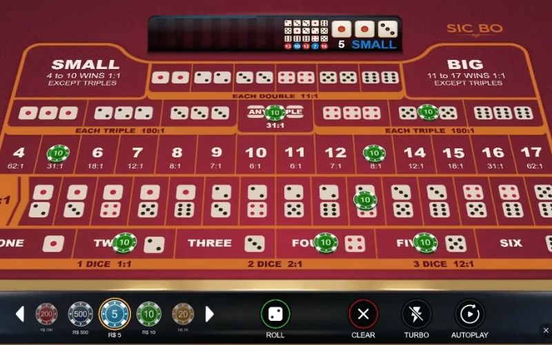 Game slot Sicbo trực tuyến cung cấp đa dạng cửa cược cho người chơi